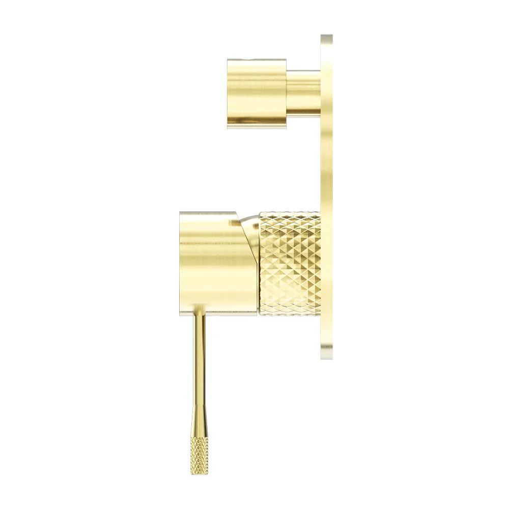 Nero Opal Shower Mixer With Diverter - Brushed Gold - Image 2