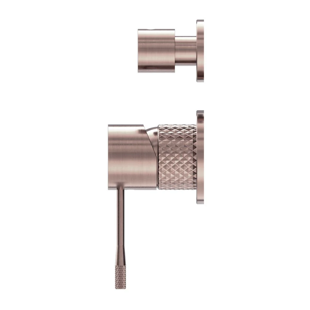 Nero Opal Shower Mixer With Diverter Separate Plate - Brushed Bronze - Image 2