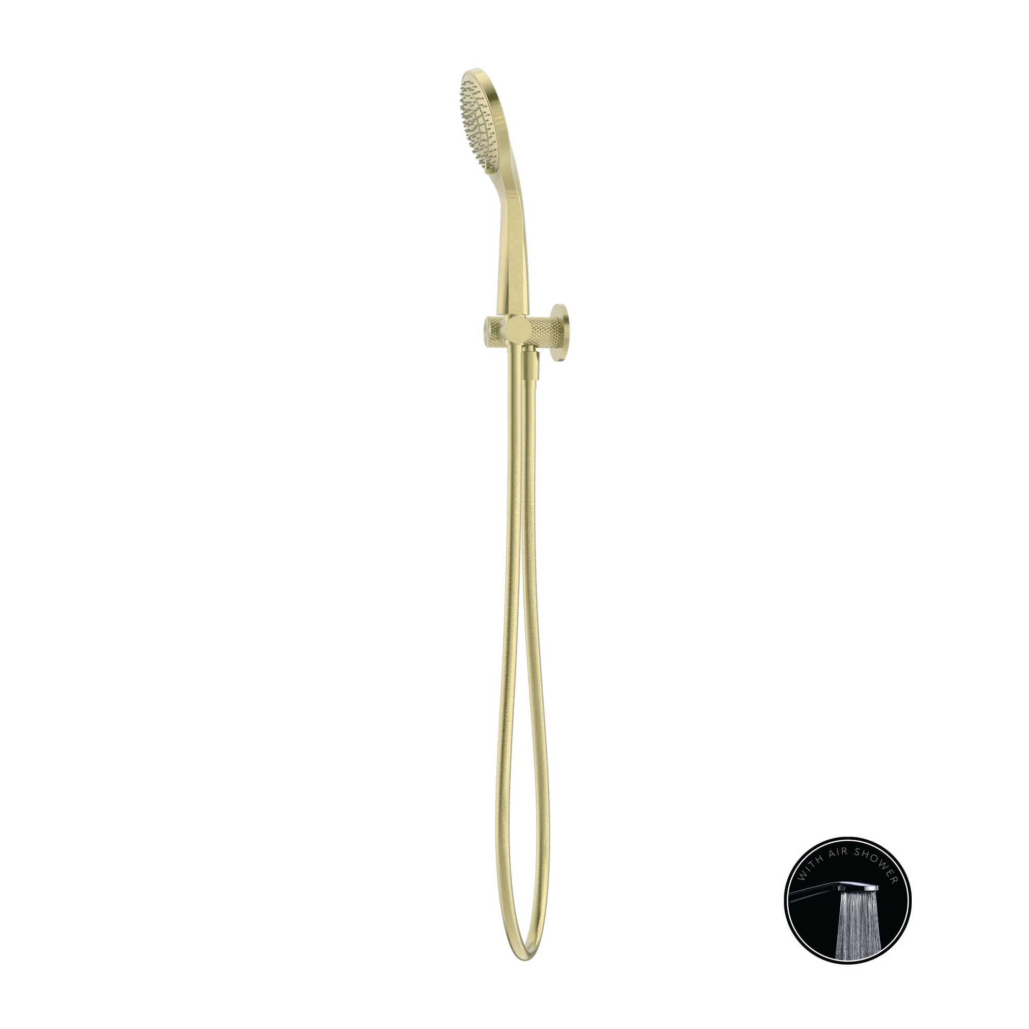 Nero Opal Shower On Bracket With Air Shower - Brushed Gold - Image 4