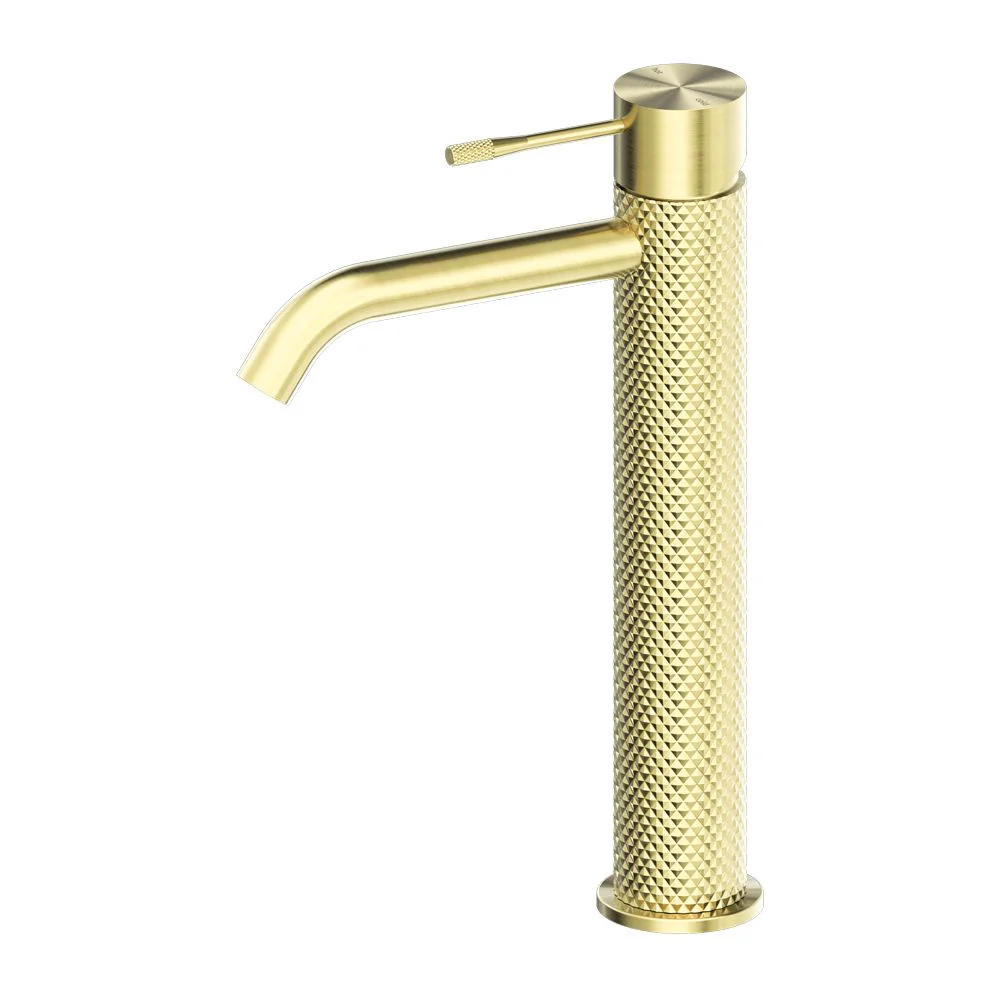 Nero Opal Tall Basin Mixer - Brushed Gold