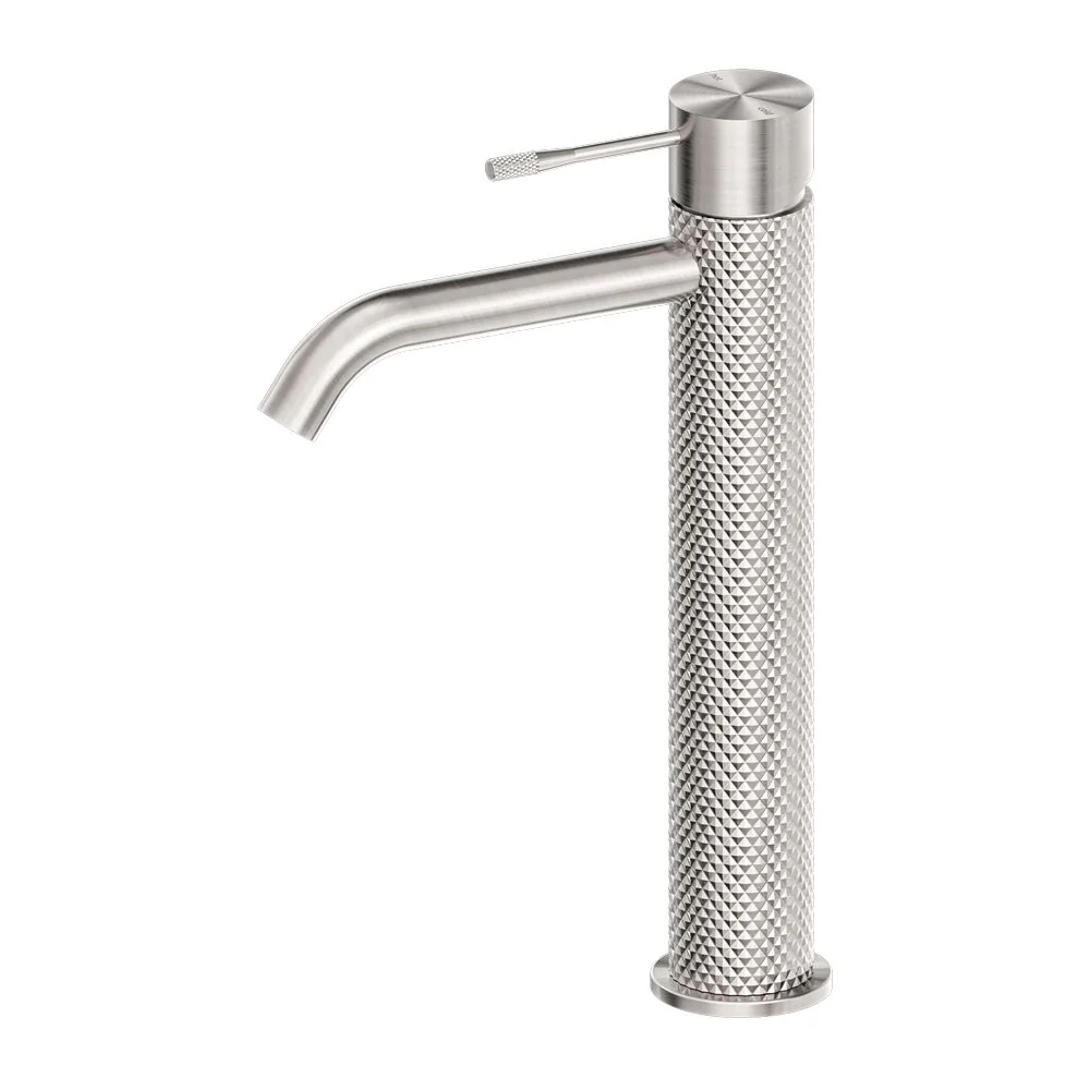 Nero Opal Tall Basin Mixer - Brushed Nickel