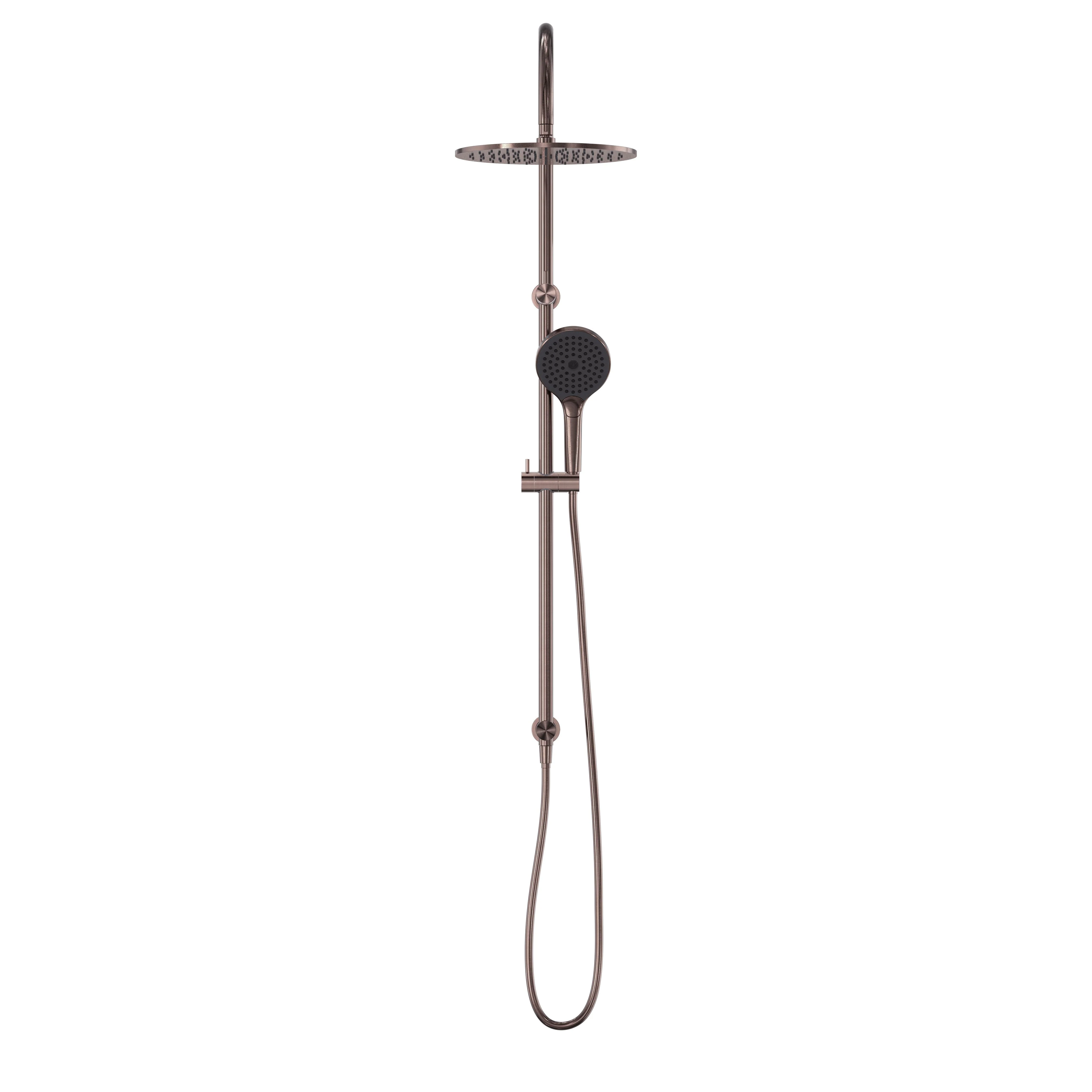 Nero Opal Twin Shower With Air Shower II - Brushed Bronze - Image 2