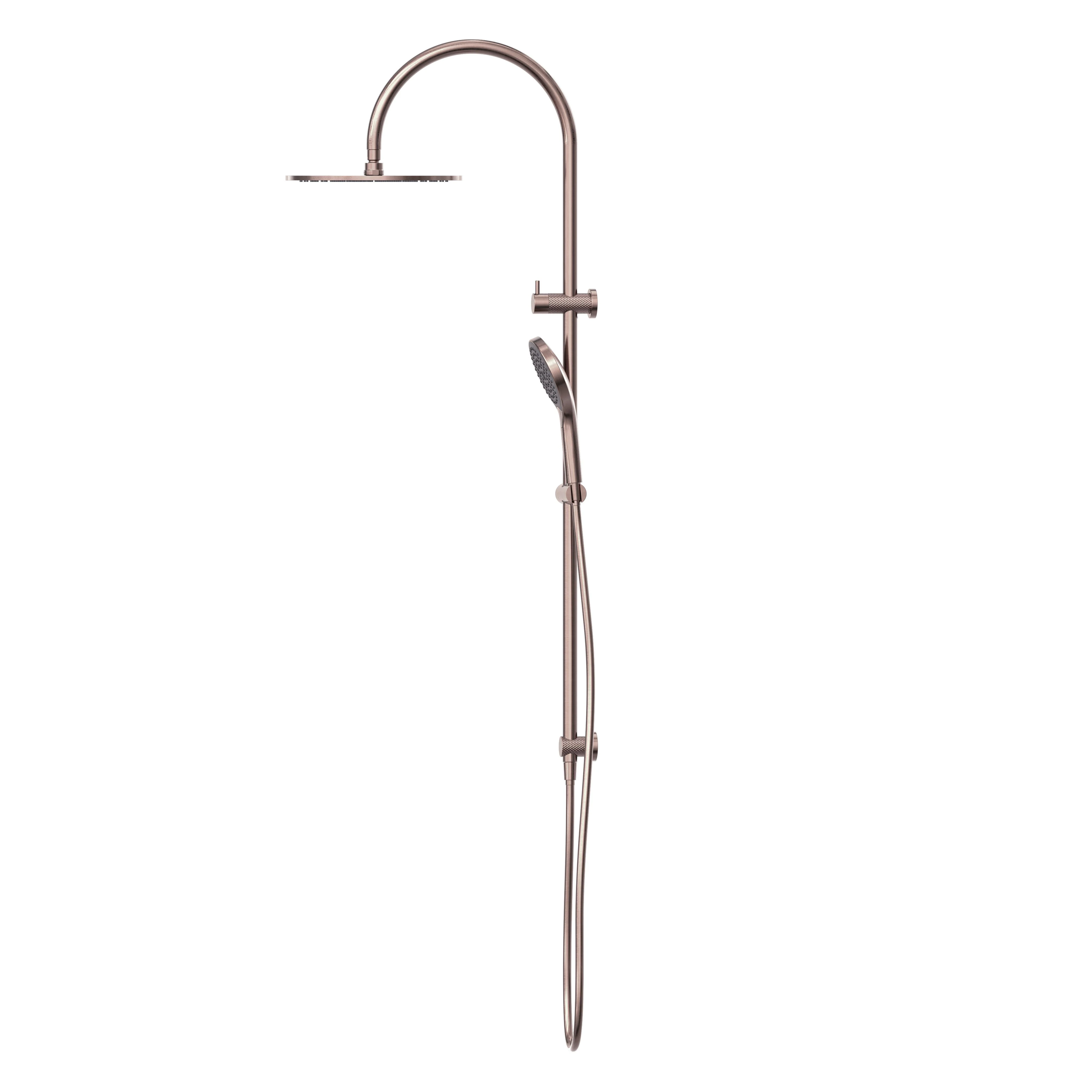 Nero Opal Twin Shower With Air Shower II - Brushed Bronze - Image 3