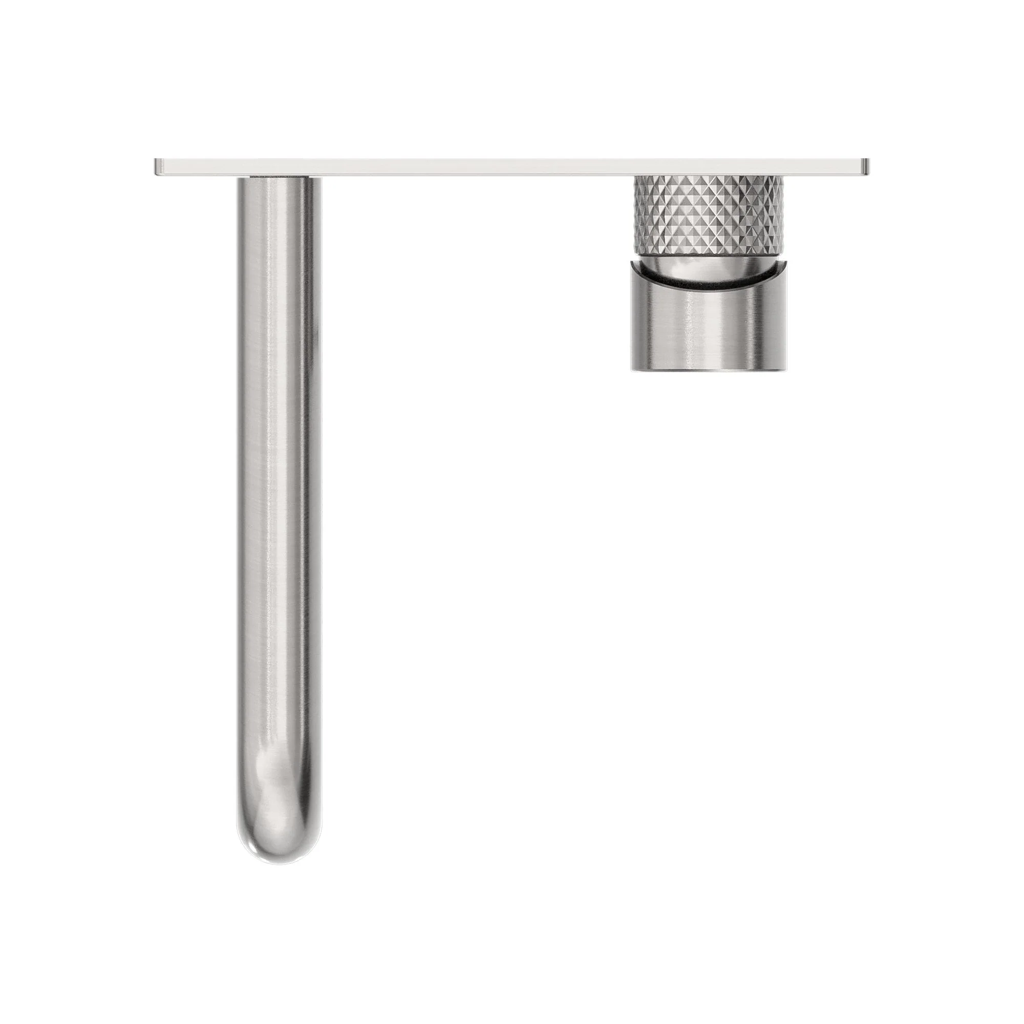 Nero Opal Wall Basin/Bath Mixer - Brushed Nickel - Image 3