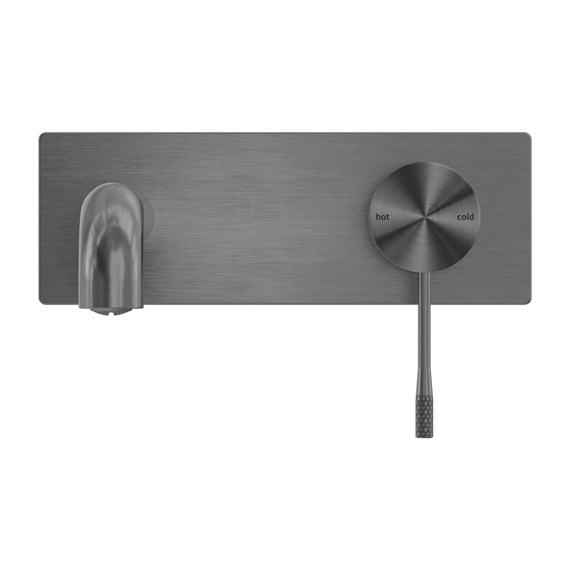 Nero Opal Wall Basin/Bath Mixer - Graphite - Image 2