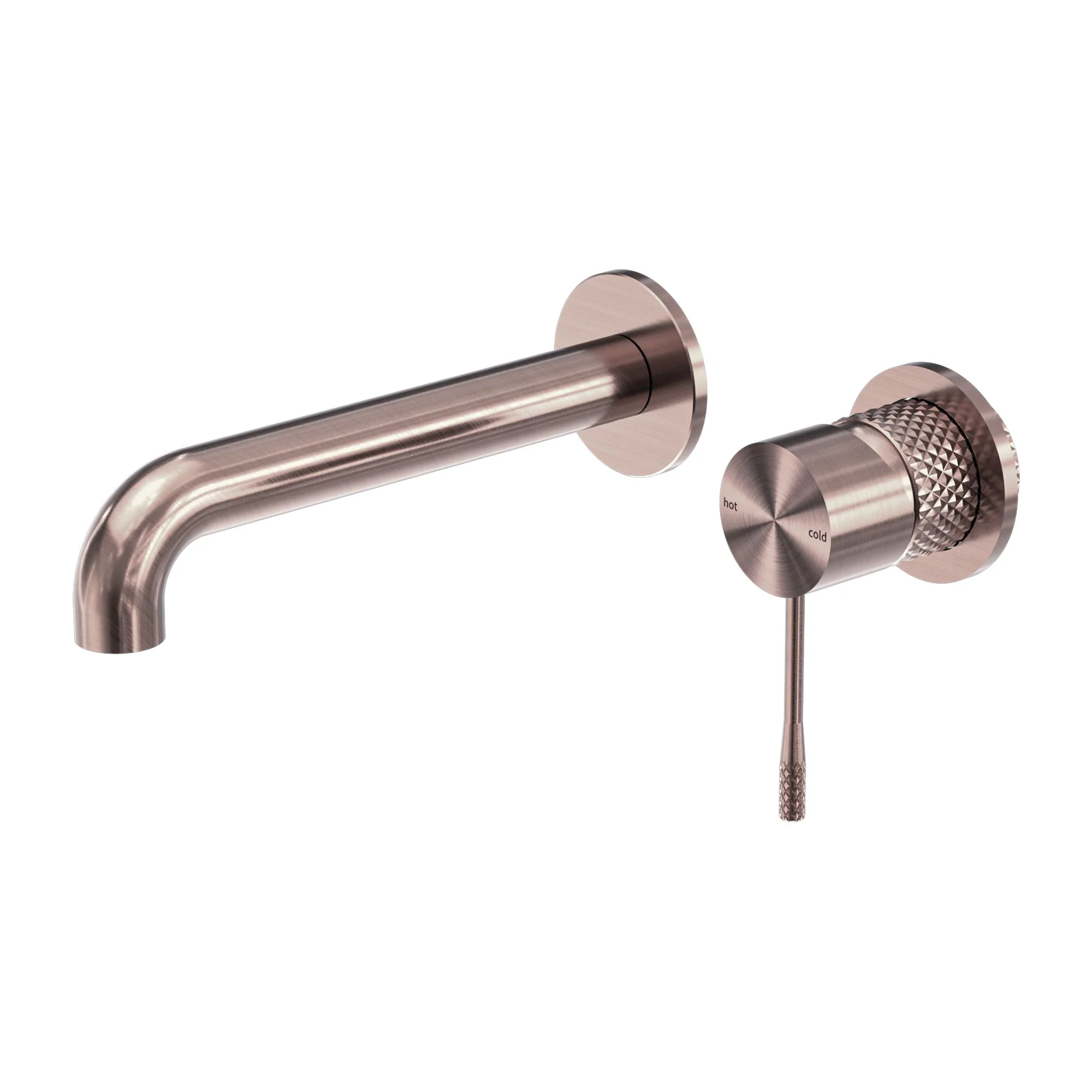 Nero Opal Wall Basin/Bath Mixer Separate Back Plate - Brushed Bronze