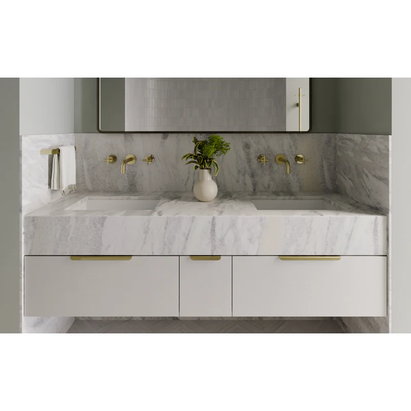 Meir Öppen Edge-Pull 150mm Cabinet Handle (Brushed) - PVD Tiger Bronze - Image 4