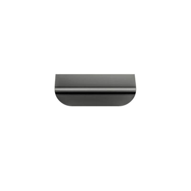 Meir Öppen Edge-Pull 75mm Cabinet Handle (Brushed) - Shadow Gun Metal - Image 3
