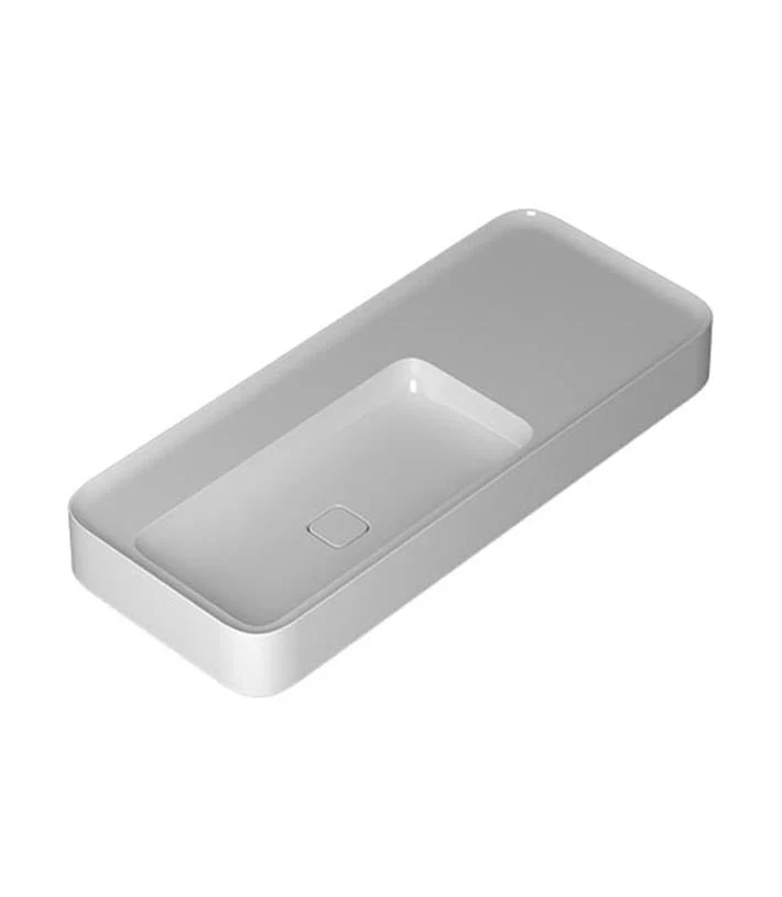 Parisi Cameo 1200 x 500 Wall Basin - White Gloss - Image 2
