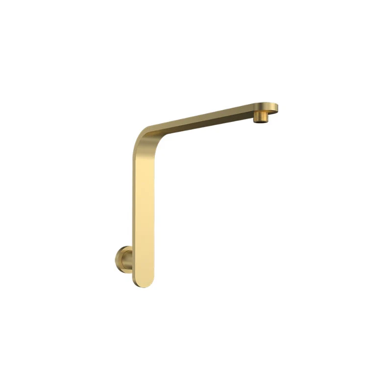 Parisi Elli II High Rise Wall Shower Arm - Brushed Brass