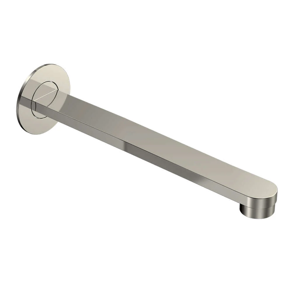 Parisi Ellisse II Wall Spout 220mm - Brushed Nickel