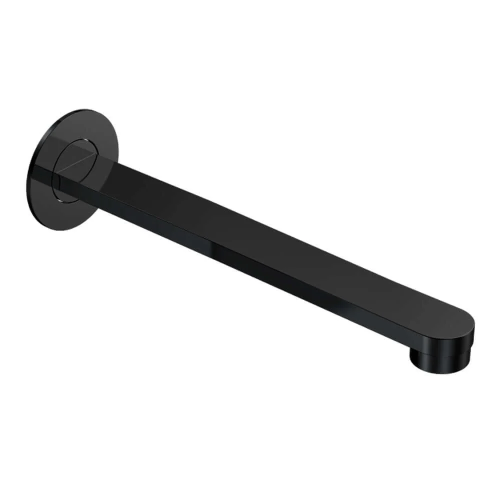 Parisi Ellisse II Wall Spout 220mm - Matt Black