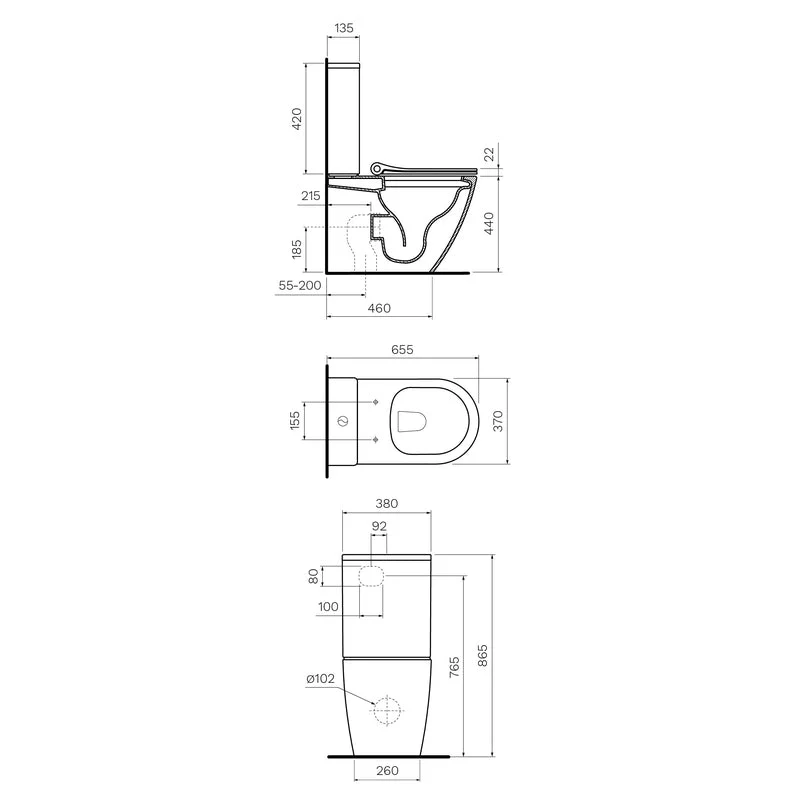 Parisi Ellisse MKII Ambulant Rimless Wall Faced Suite with Pressalit Seat - Image 2