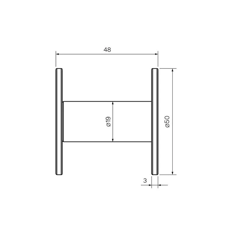 Parisi Ellisse Robe Hook - Brushed Brass - Image 2
