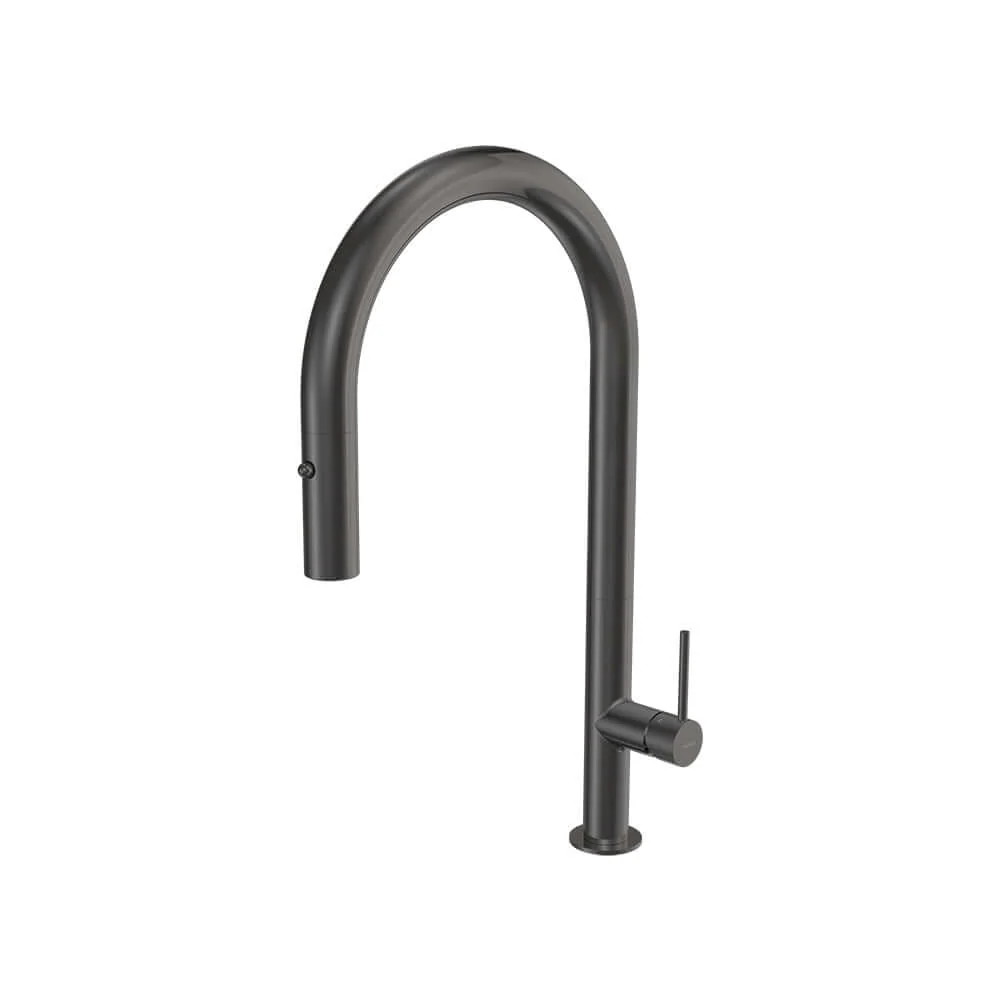 Parisi Envy 30 Kitchen Mixer with Round Spout and Pull Out Spray - Fucile