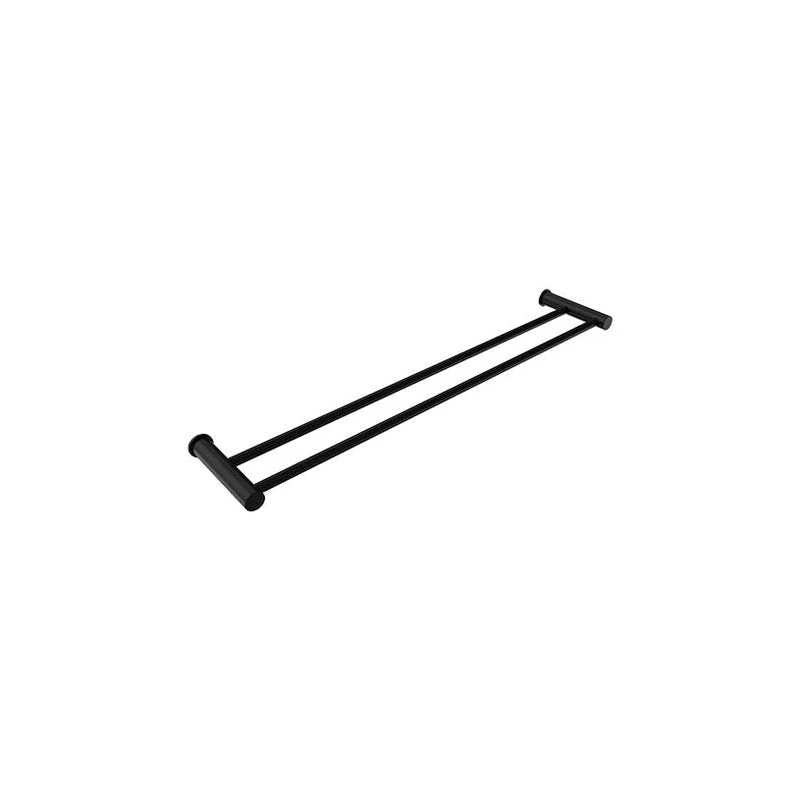 Parisi Envy 600mm Double Towel Rail - Matt Black