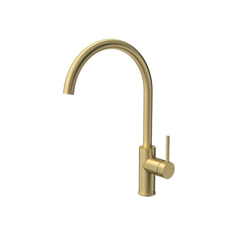 Parisi Envy Kitchen Sink Mixer with Round Spout - Brushed Brass