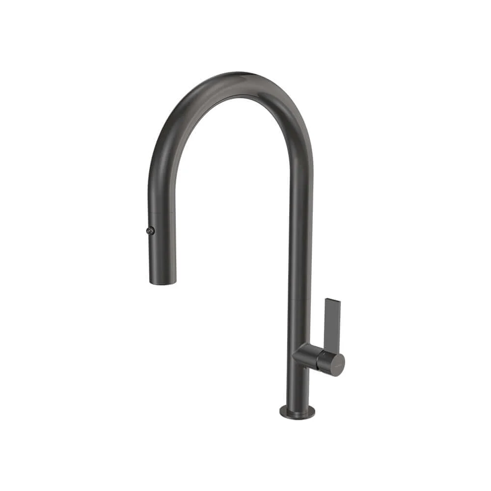Parisi Ergo 30 Kitchen Mixer with Round Spout and Pull Out Spray - Fucile