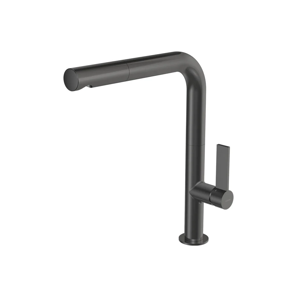 Parisi Ergo 30 Kitchen Mixer with Straight Spout and Pull Out Spray - Fucile