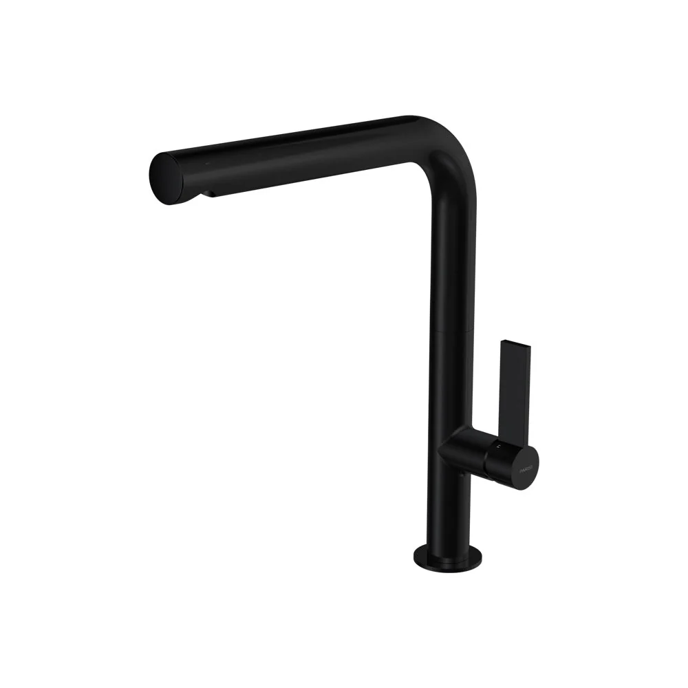 Parisi Ergo 30 Kitchen Mixer with Straight Spout - Matt Black