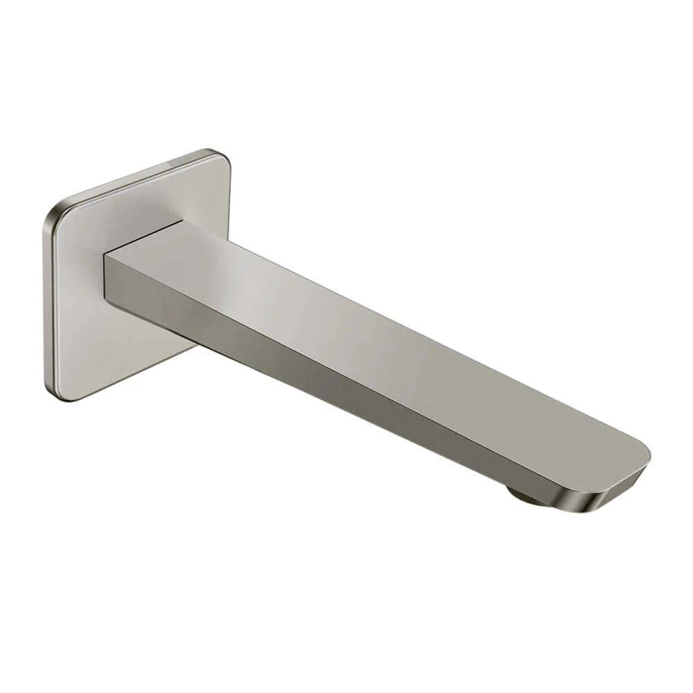 Parisi Float Wall Bath Spout 180mm - Brushed Nickel