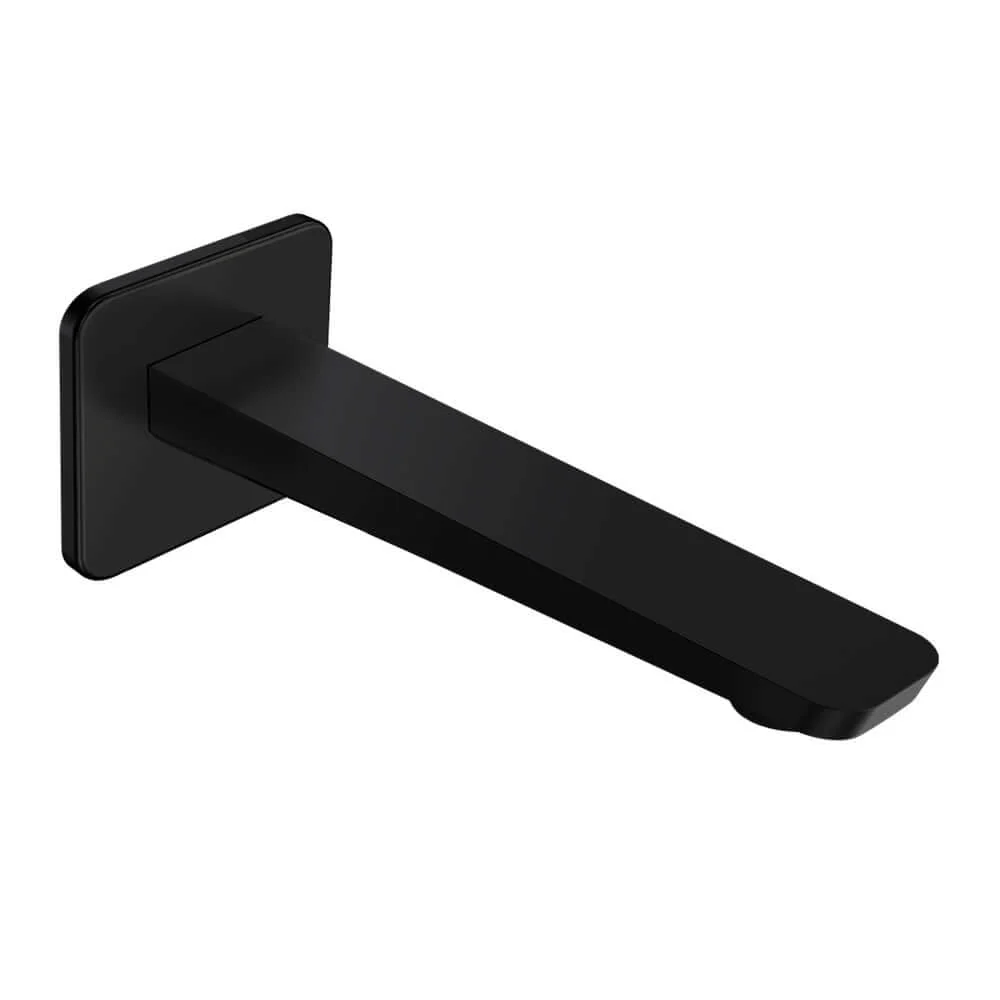 Parisi Float Wall Bath Spout 180mm - Matt Black