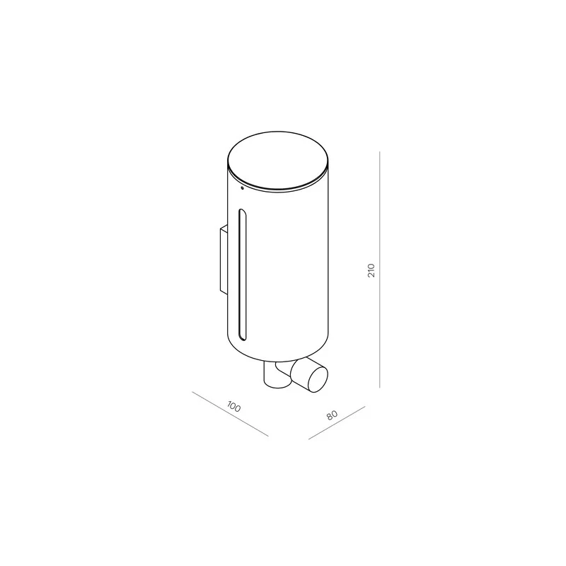 Parisi L'Hotel Wall Mounted Soap Dispenser 500ml - Image 2