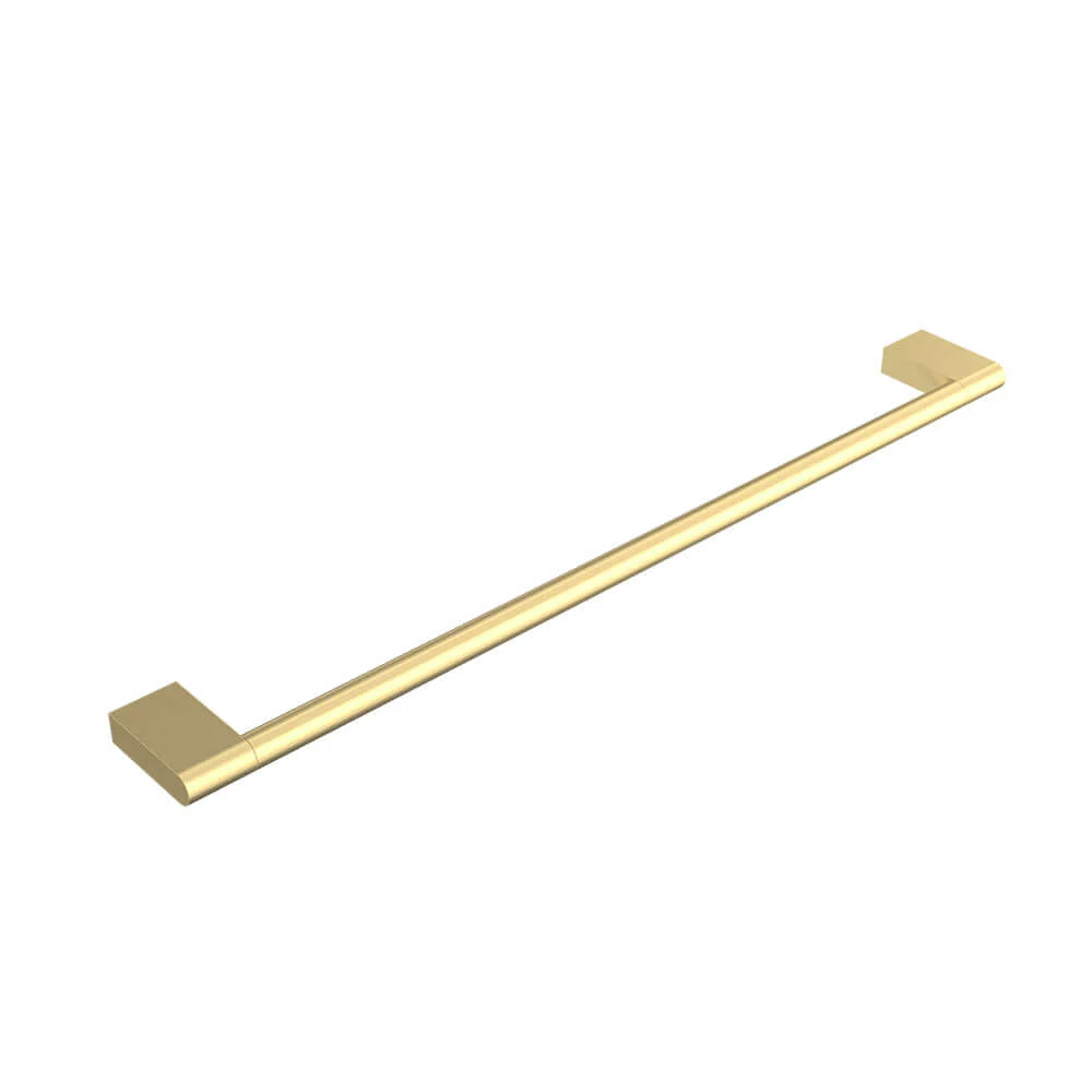 Parisi Linfa Single Towel Rail 600mm - Brushed Brass