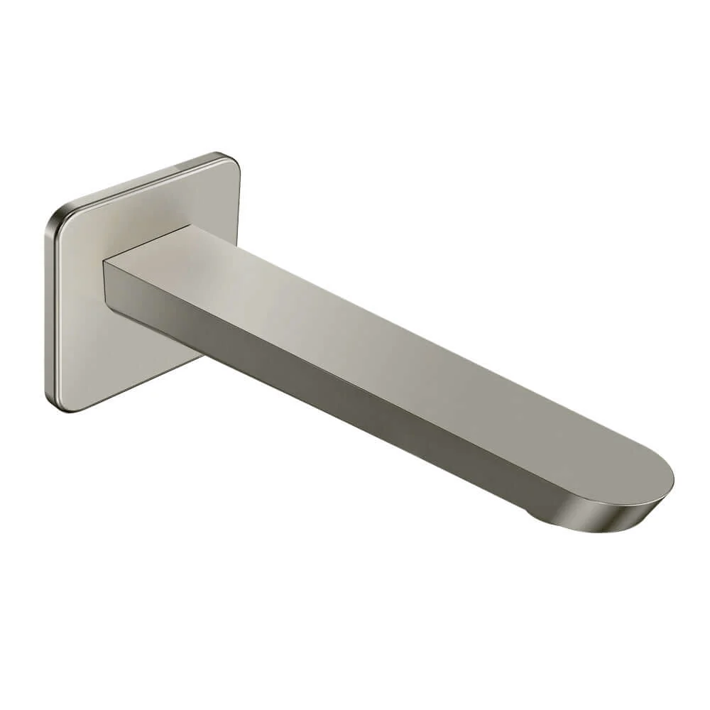 Parisi Loom Wall Bath Spout 180mm - Brushed Nickel