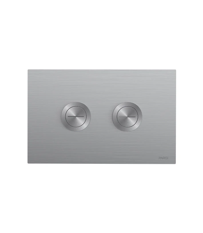 Parisi Pneumatic Twin Button Set - Brushed Chrome
