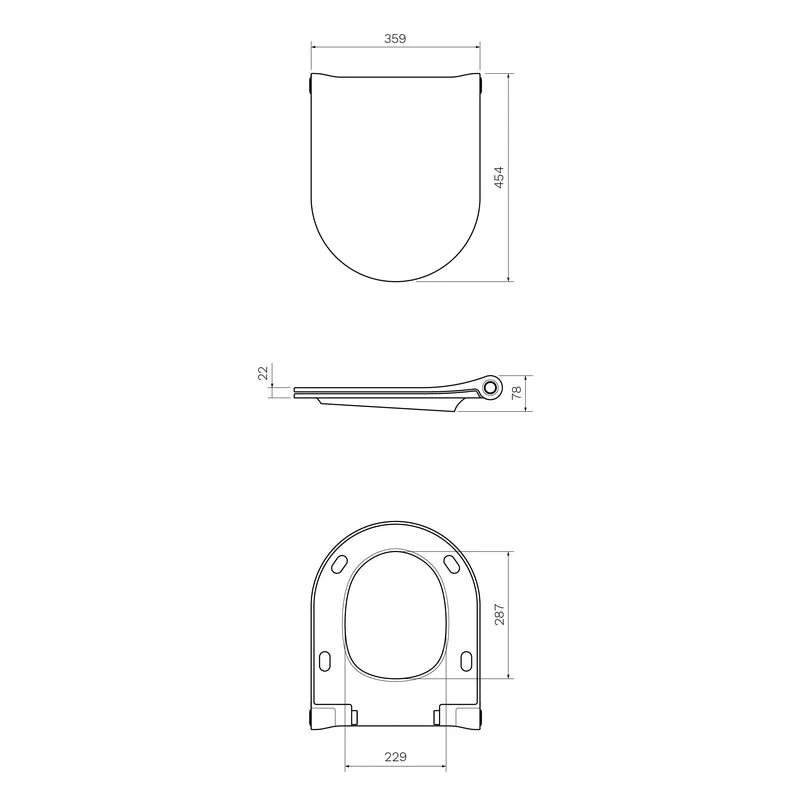Parisi Pressalit Sway D2 Toilet Seat - Image 2