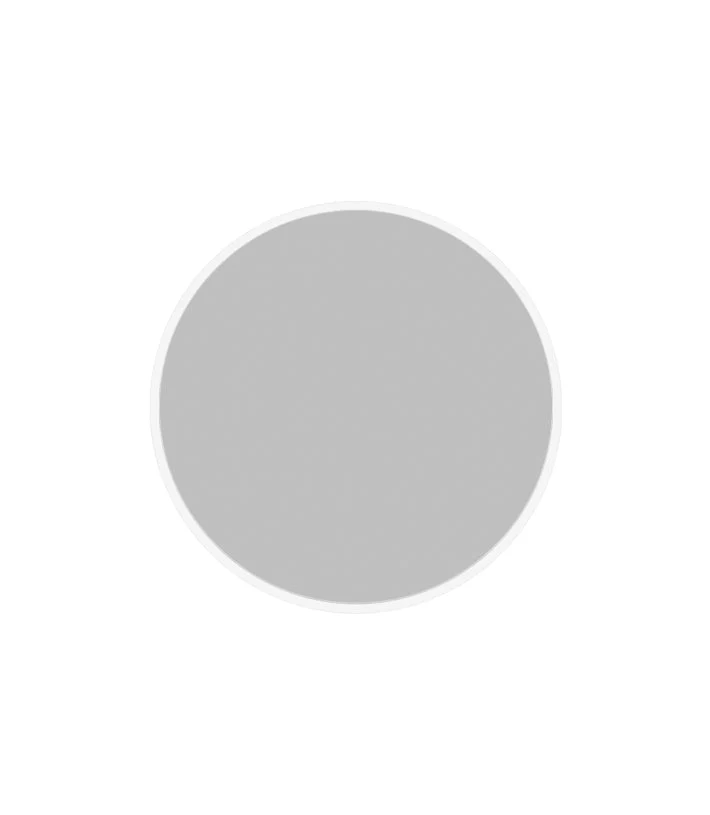 Parisi Pure Oval Mirror Semi Gloss White