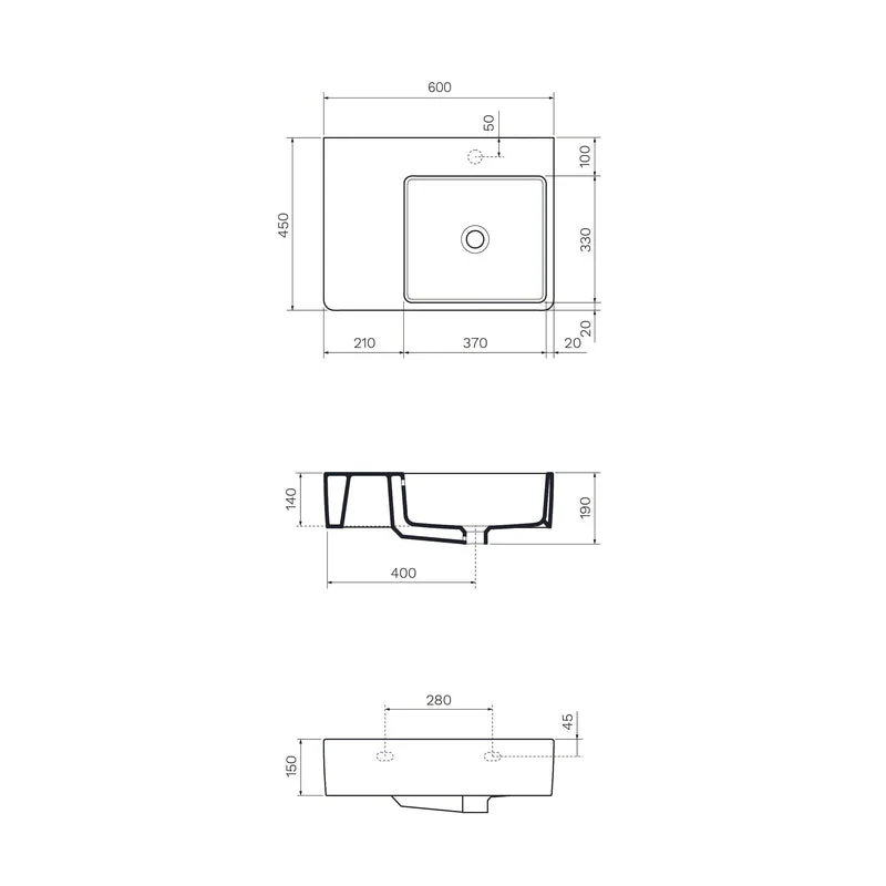 Parisi Quasar 60 Bench Basin - Image 5