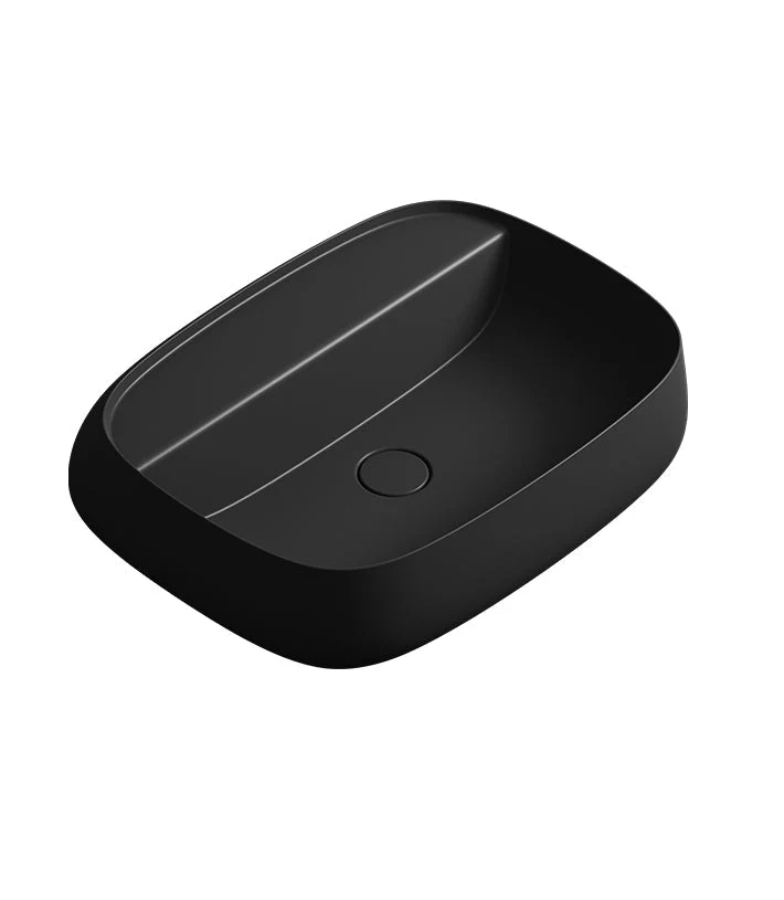 Parisi Seed 600 x 450 Wall Basin - Matt Black - Image 2