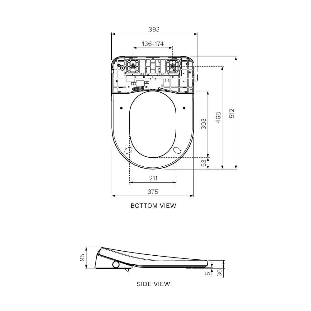 Parisi Serena Bidet Seat (Bottom Inlet) - Image 2