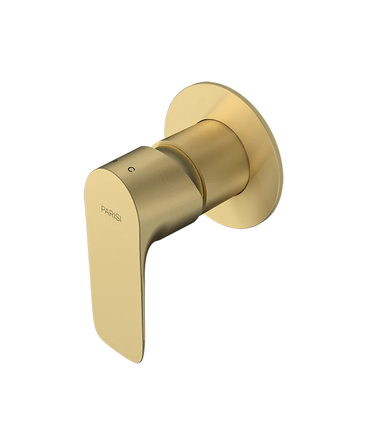 Parisi Slim II Wall Mixer - Brushed Brass