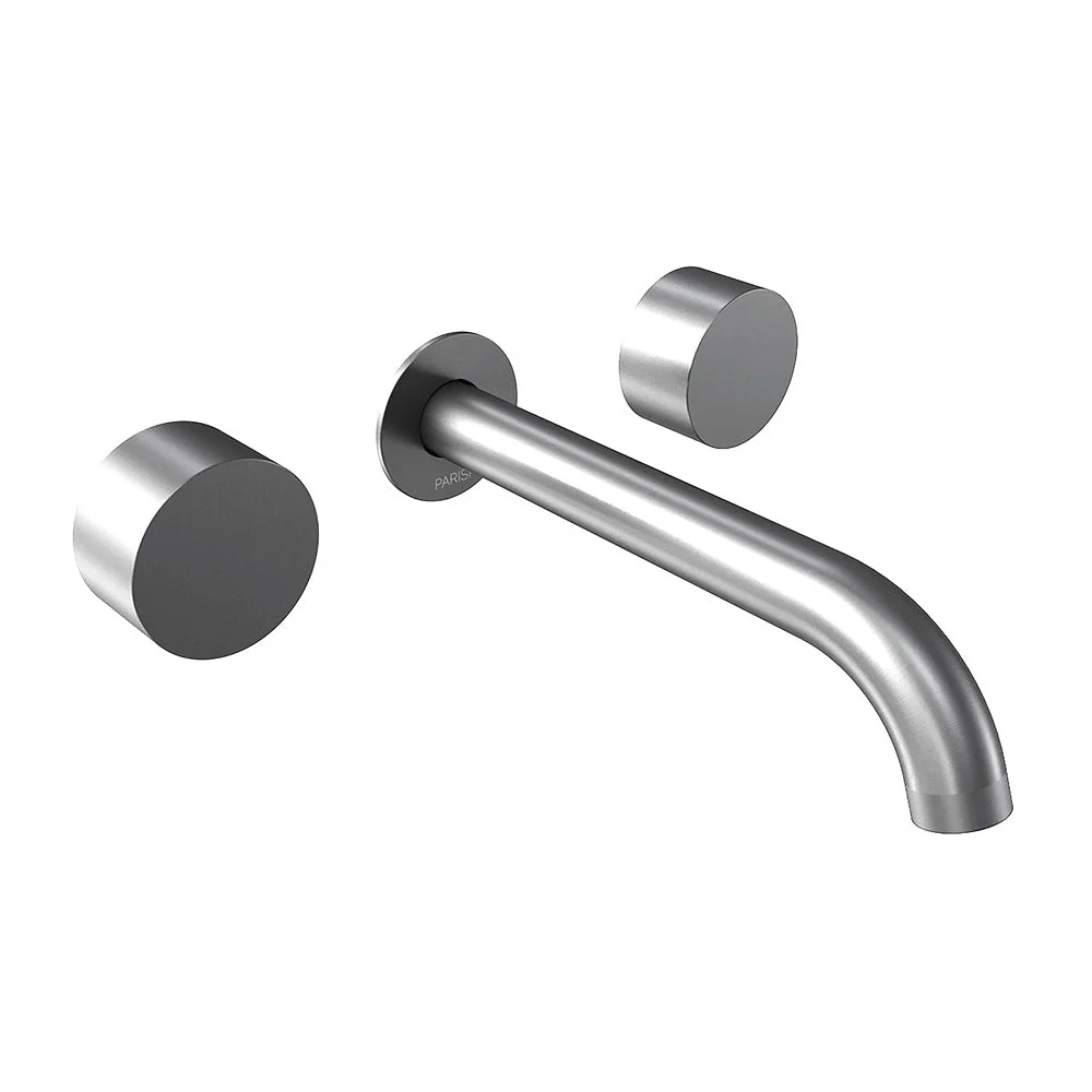 Parisi Stereo Wall Set with 190mm Spout - Chrome