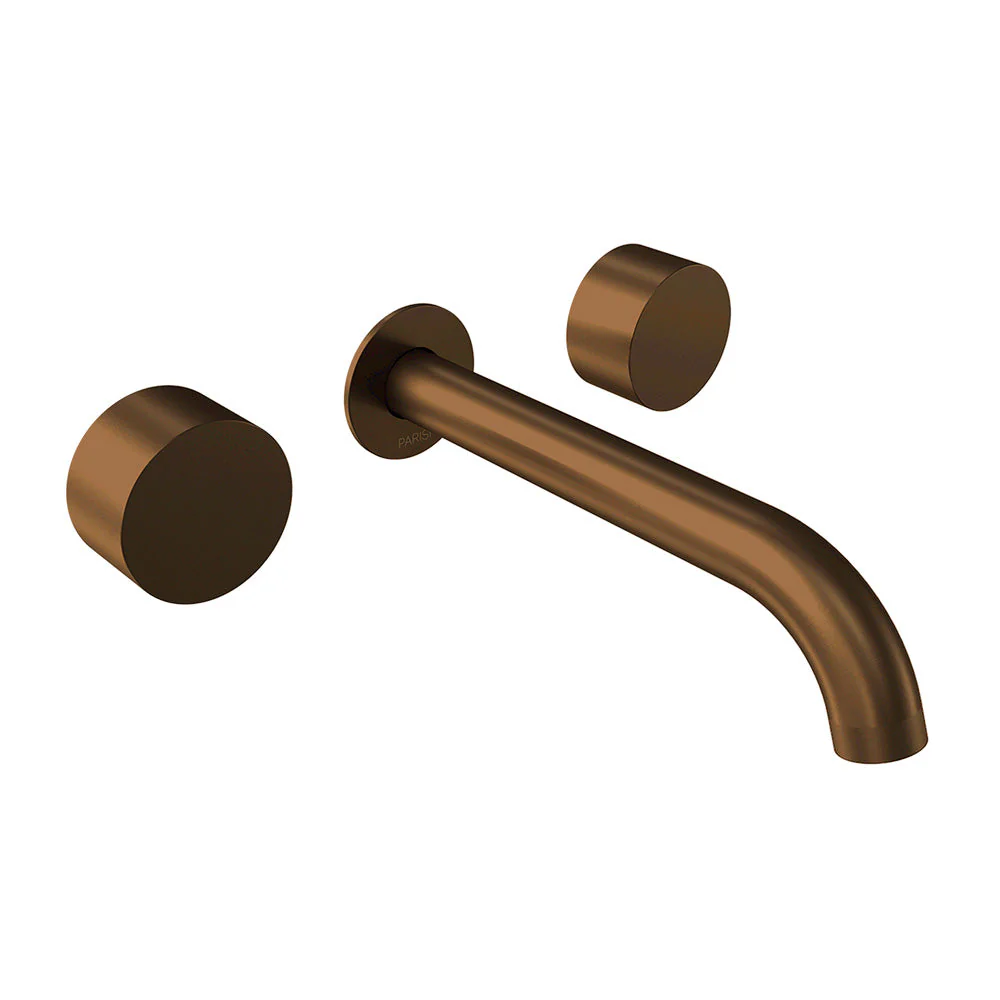 Parisi Stereo Wall Set with 190mm Spout - Matt Bronze