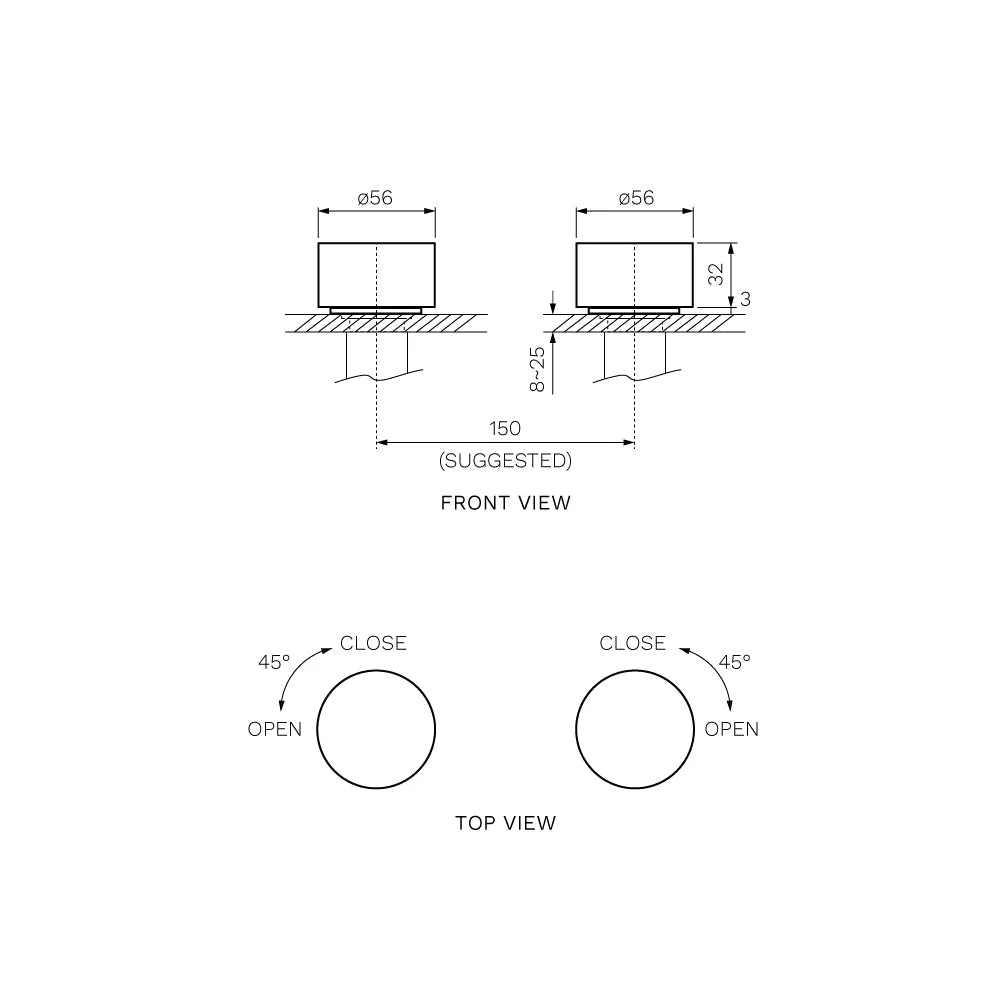 Parisi Stereo Wall Top Assemblies - Brushed Brass - Image 2