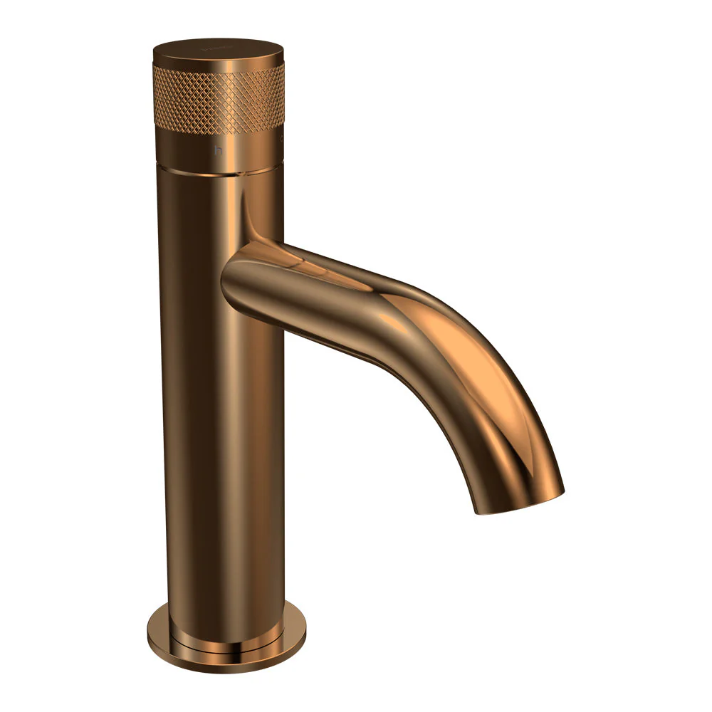 Parisi Todo II Basin Mixer with Curved Spout - Matt Bronze