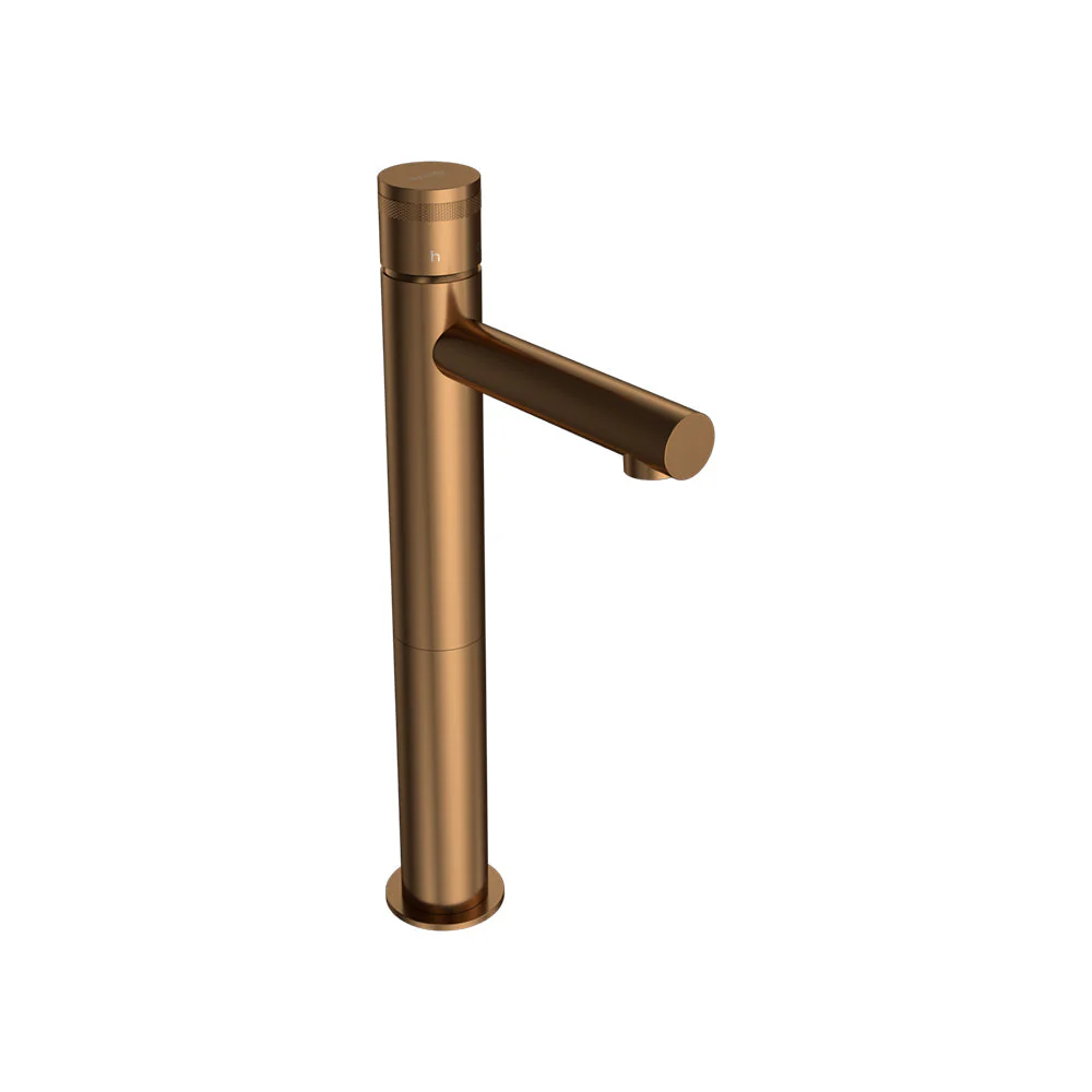 Parisi Todo II High Basin Mixer with Straight Spout - Matt Bronze