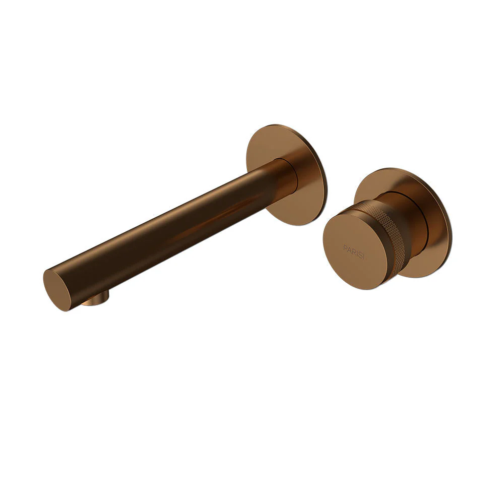 Parisi Todo II Wall Mixer with 160mm Spout (Individual Flanges) - Matt Bronze