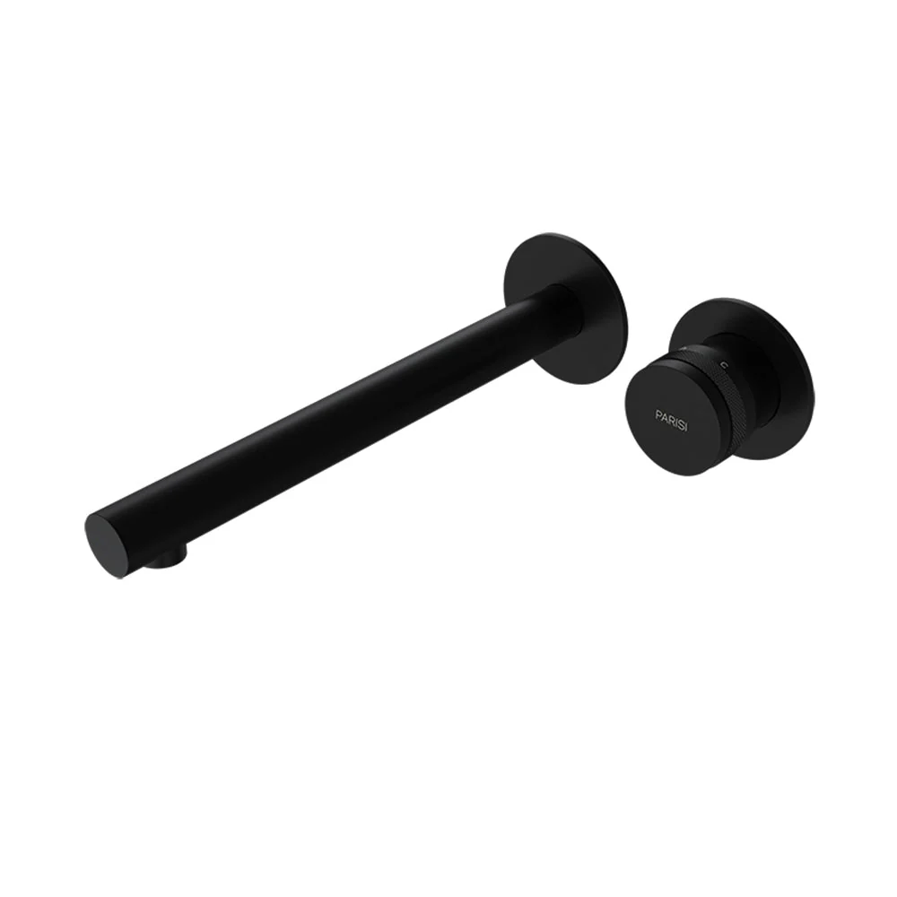 Parisi Todo II Wall Mixer with 220mm Spout (Individual Flanges) - Matt Black