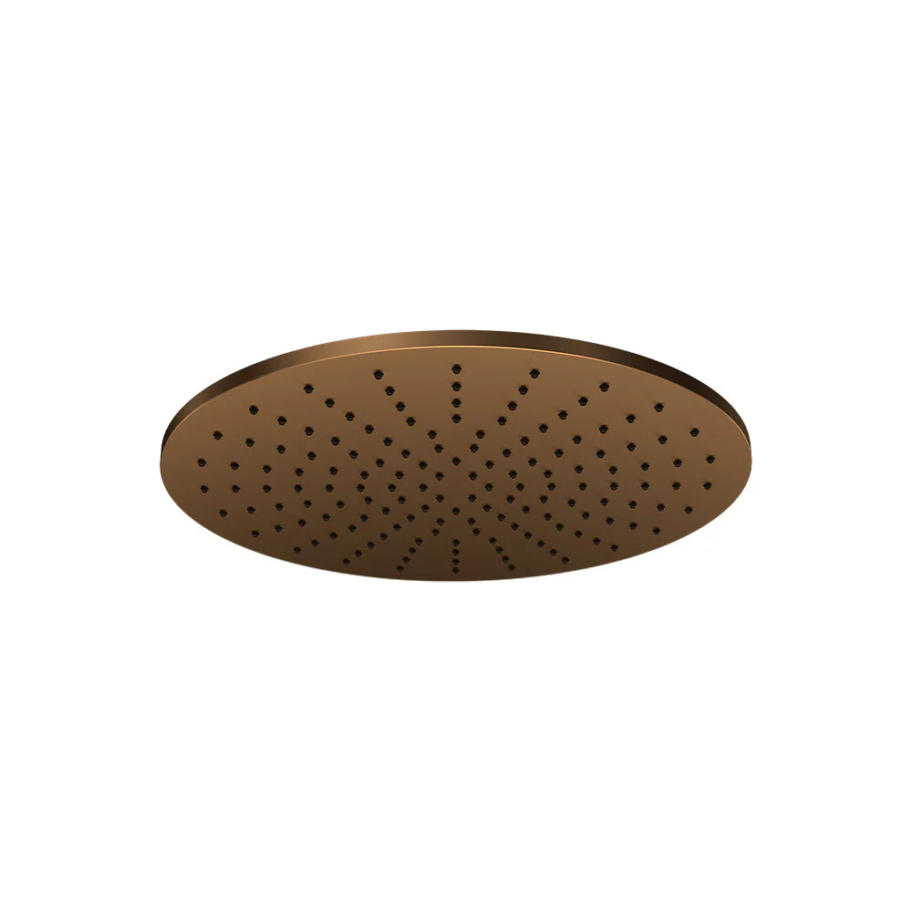 Parisi Tondo Brass Round Shower Head 300mm - Matt Bronze