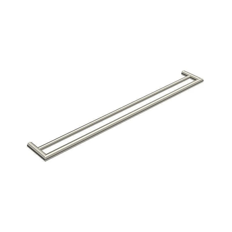 Parisi Tondo Double Towel Rail 770mm - Brushed Nickel