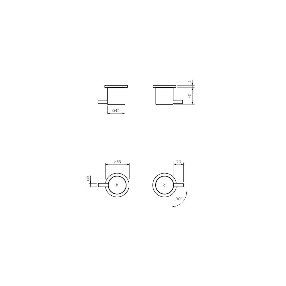 Parisi Tondo II Top Assemblies - Brushed Brass - Image 2