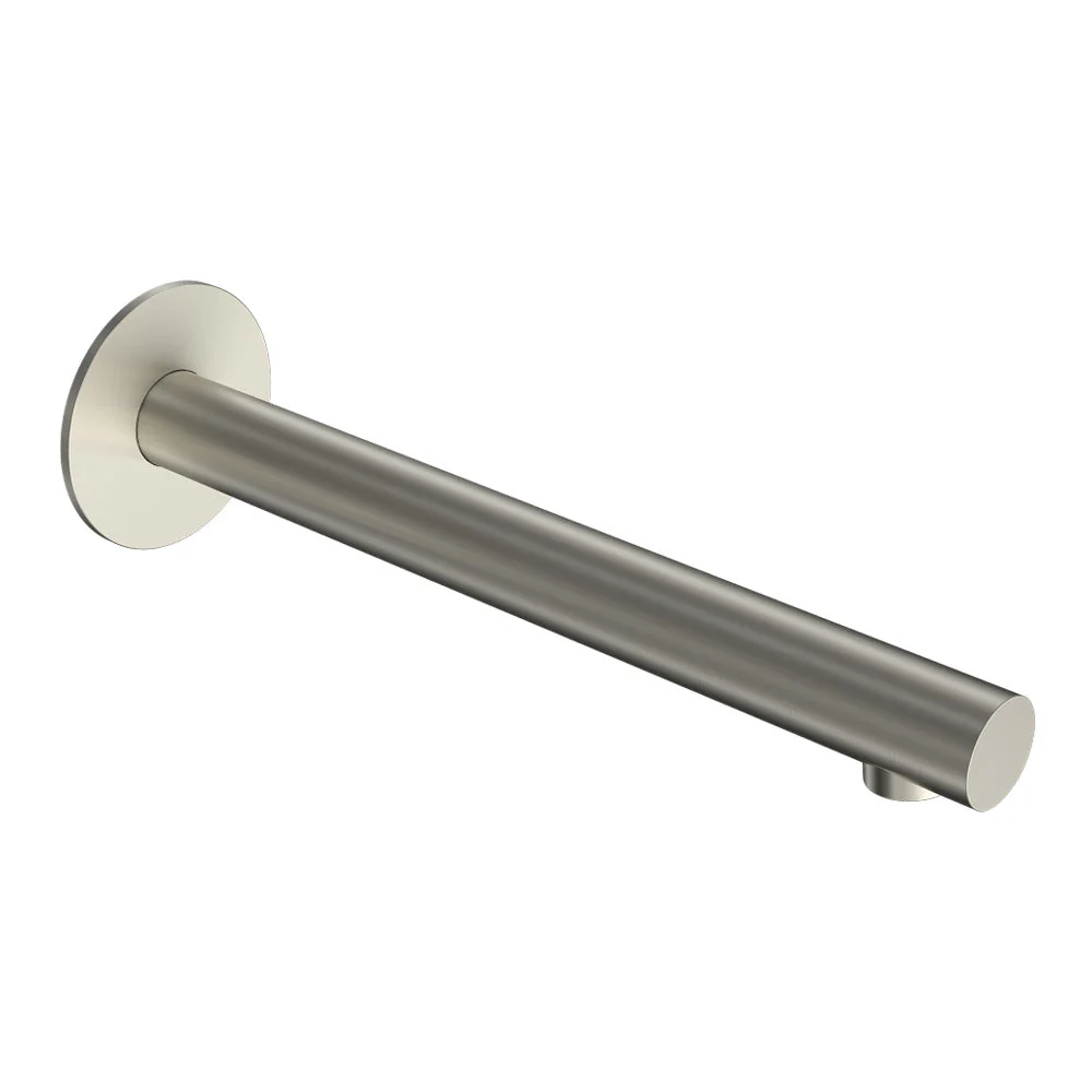 Parisi Tondo II Wall Bath Spout 220mm - Brushed Nickel