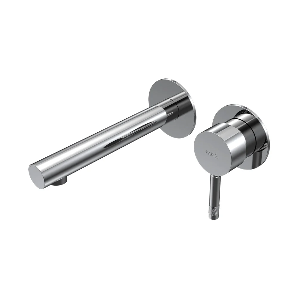 Parisi Tondo II Wall Mixer with 160mm Spout (Individual Flanges) - Chrome