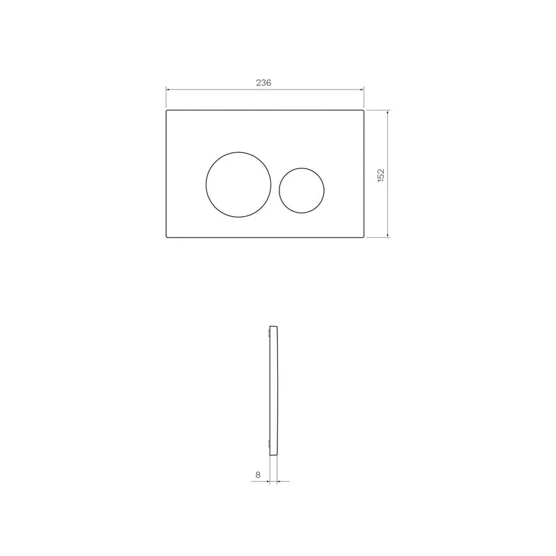 Parisi Tondo Push Panel - Chrome - Image 2