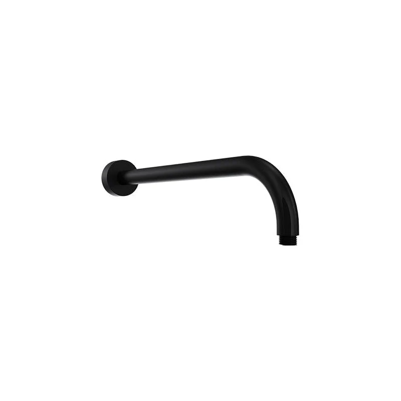 Parisi Tondo Wall Mount Shower Arm (Curved) - Matt Black